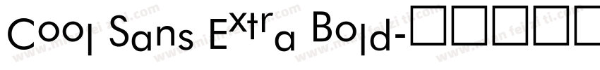 Cool Sans Extra Bold字体转换